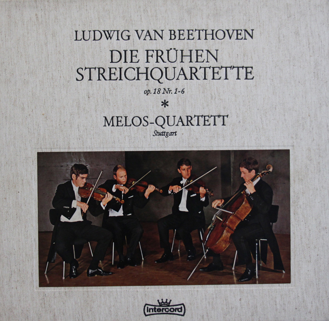 メロス四重奏団のベートーヴェン/初期弦楽四重奏曲集　独Intercord　3744　LP レコード