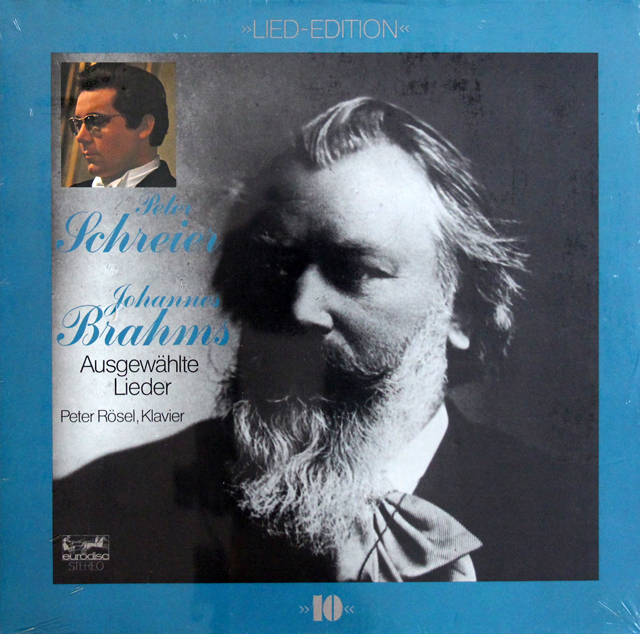 【未開封】　シュライアー、レーゼルのブラームス/歌曲集　独eurodisc　3744　LP レコード