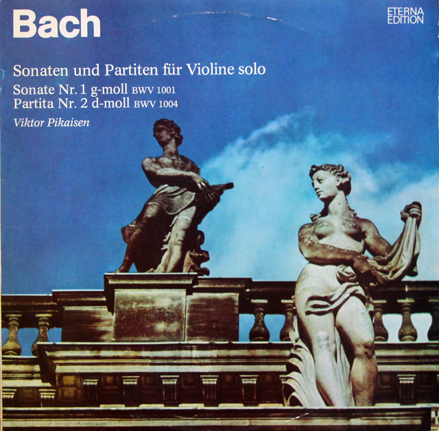 ピカイゼンのバッハ/無伴奏ヴァイオリンのためのソナタとパルティータ全曲　独ETERNA　3744　LP レコード