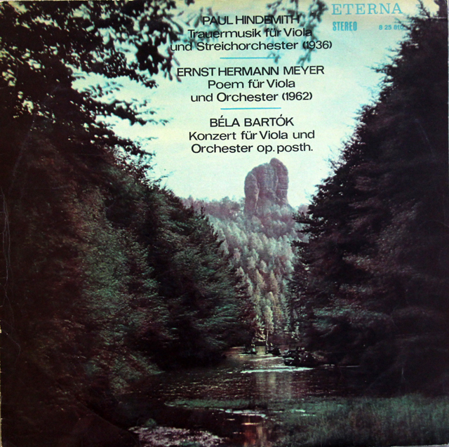 ビンダー、ケーゲルのヒンデミット/葬送音楽ほか　独ETERNA　3744　LP レコード