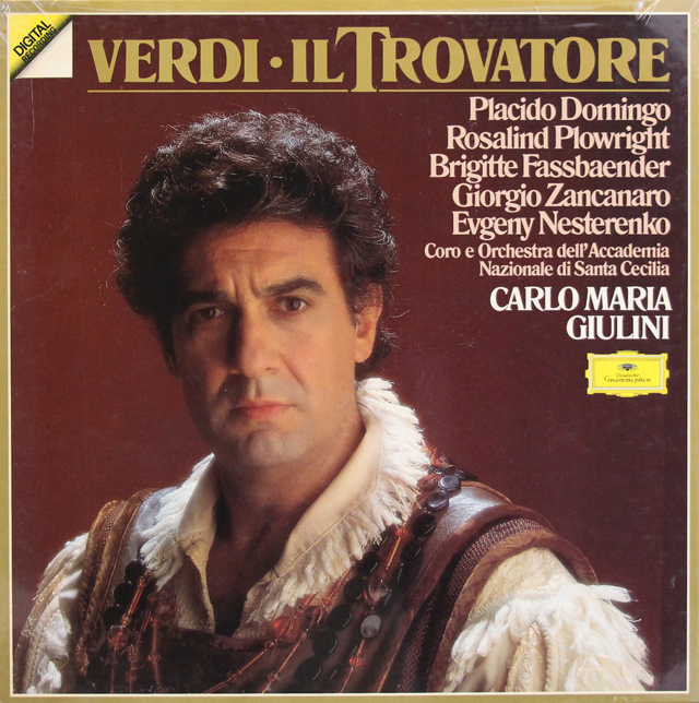 【未開封】　ドミンゴ、ジュリーニのヴェルディ/「イル・トロヴァトーレ」全曲　独DGG　3744　LP レコード