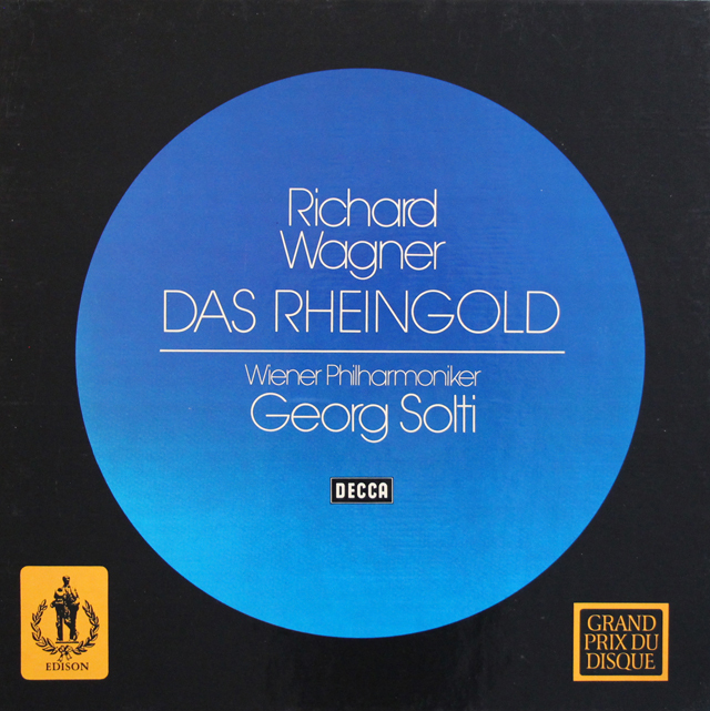 ショルティのワーグナー/「ラインの黄金」全曲　★長岡鉄男の外盤A級セレクション第1巻40掲載盤　独DECCA　3744　LP レコード