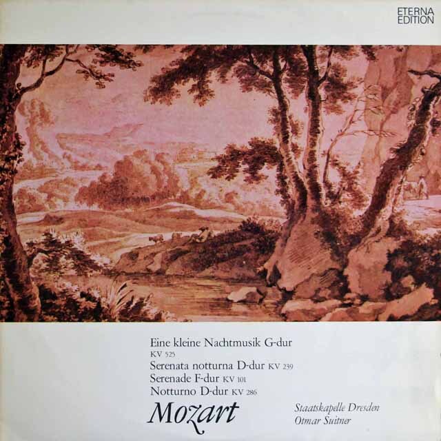 【テストプレス】　スウィトナーのモーツァルト/アイネ・クライネ・ナハトムジークほか　独ETERNA　3745　LP レコード