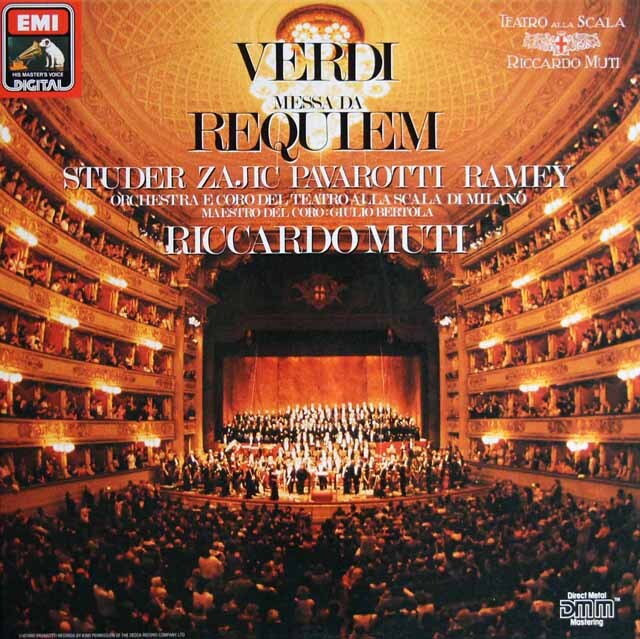 ムーティのヴェルディ/レクイエム　独EMI　3745　LP レコード