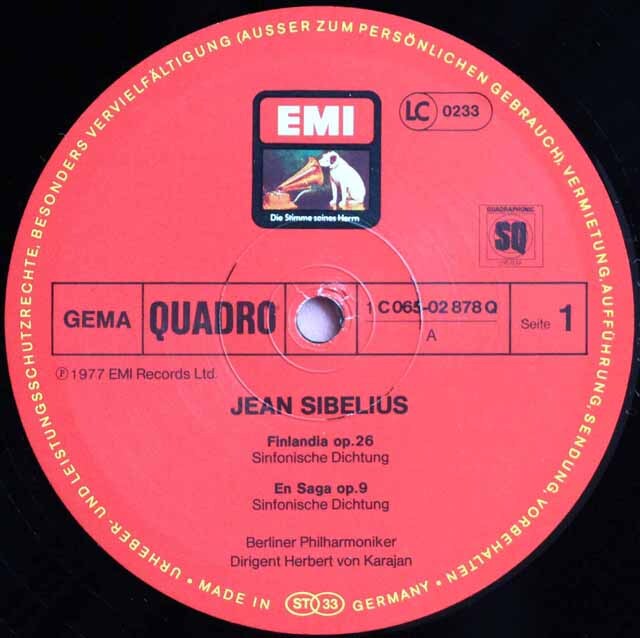 LP レコード カラヤンのシベリウス/「フィンランディア」ほか管弦楽曲