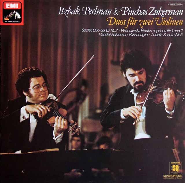 LP レコード パールマン、ズッカーマンのシュポア/デュオ・コンチェル