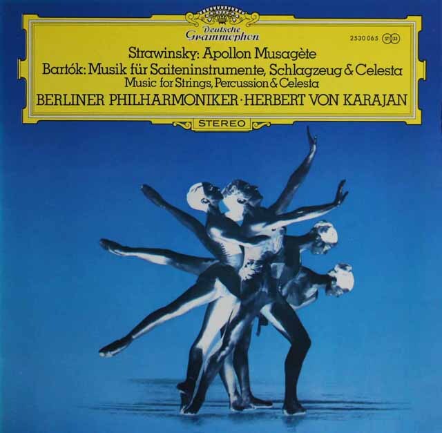 カラヤンのストラヴィンスキー/「ミューズを率いるアポロ」ほか　独DGG　3745　LP レコード
