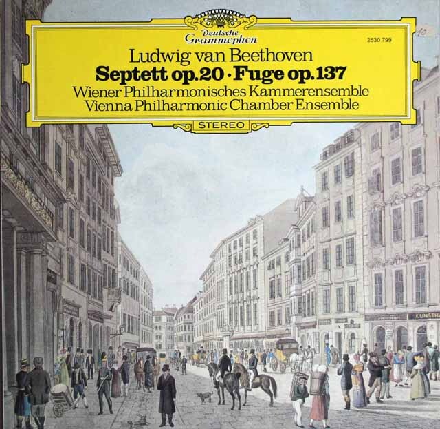 ウィーン・フィル室内合奏団のベートーヴェン/七重奏曲ほか　独DGG　3745　LP レコード