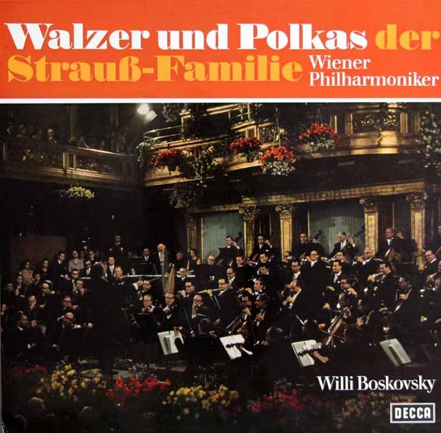 ボスコフスキーのシュトラウス・ファミリーのワルツとポルカ集　独DECCA　3745　LP レコード