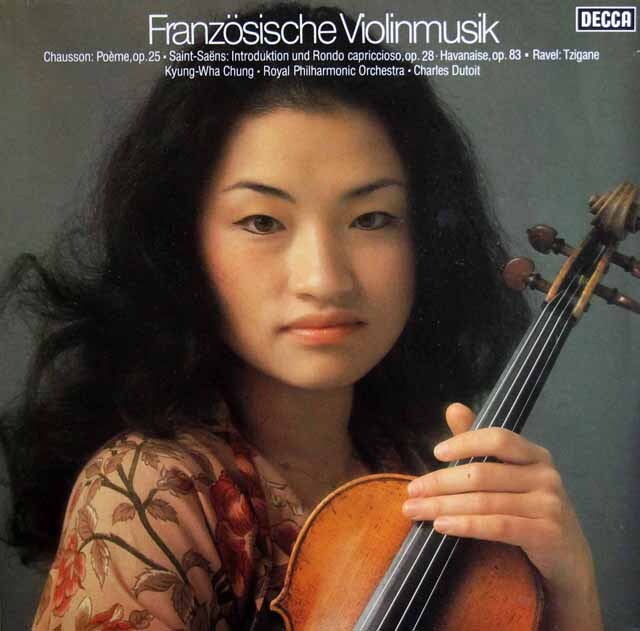 チョン、デュトワのフランス・ヴァイオリン音楽集　独DECCA　3745　LP レコード