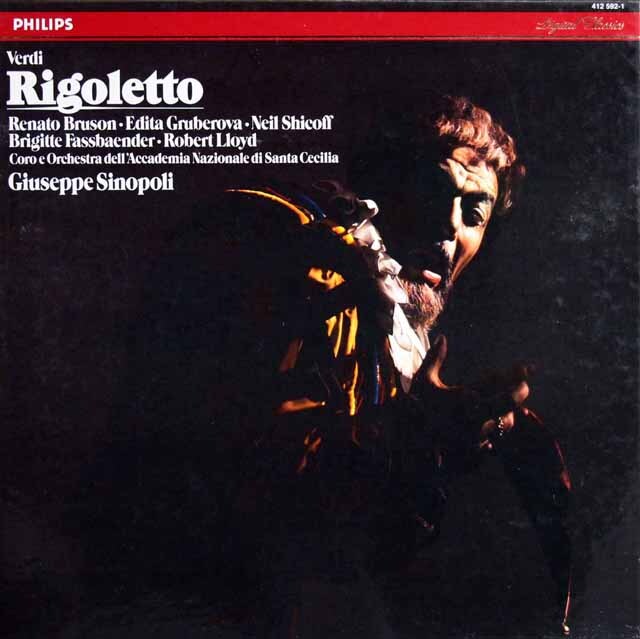 シノーポリのヴェルディ/「リゴレット」全曲　蘭PHILIPS　3745　LP レコード