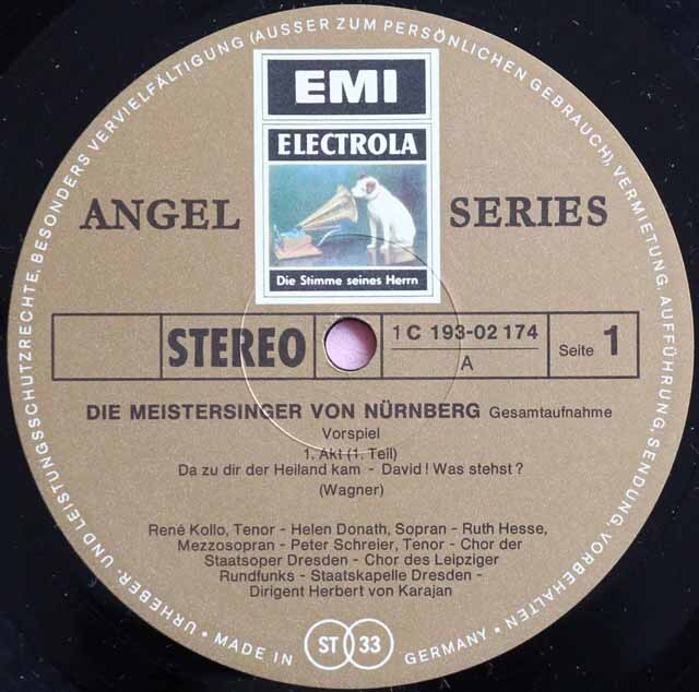 LP レコード カラヤンのワーグナー/「ニュルンベルクのマイ