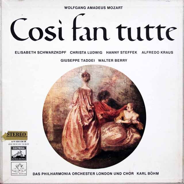 ベームのモーツァルト/「コジ・ファン・トゥッテ」全曲　独ELECTROLA　3745　LP レコード