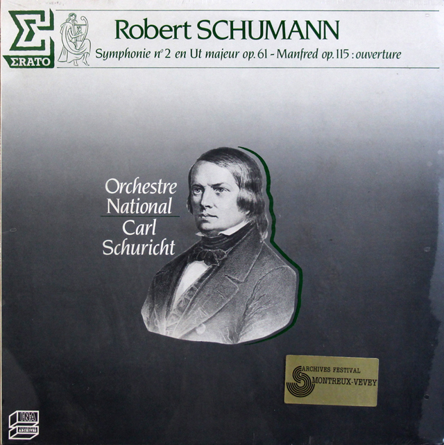 【未開封】　シューリヒトのシューマン/交響曲第2番ほか　仏ERATO　3746　LP レコード