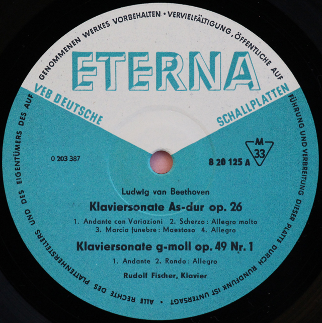 LP レコード ルドルフ・フィッシャーのベートーヴェン/ピアノソナタ第