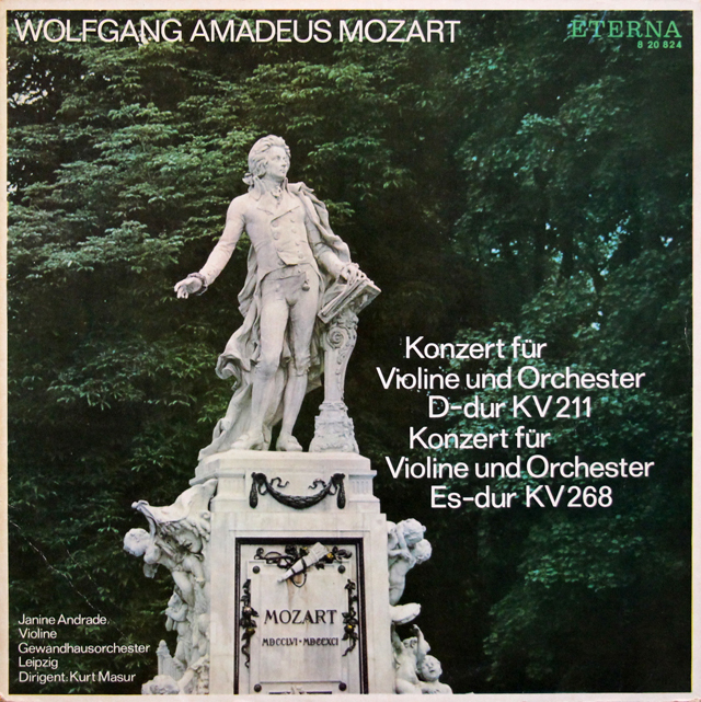 LP レコード アンドラード＆マズアのモーツァルト/ヴァイオリン協奏曲