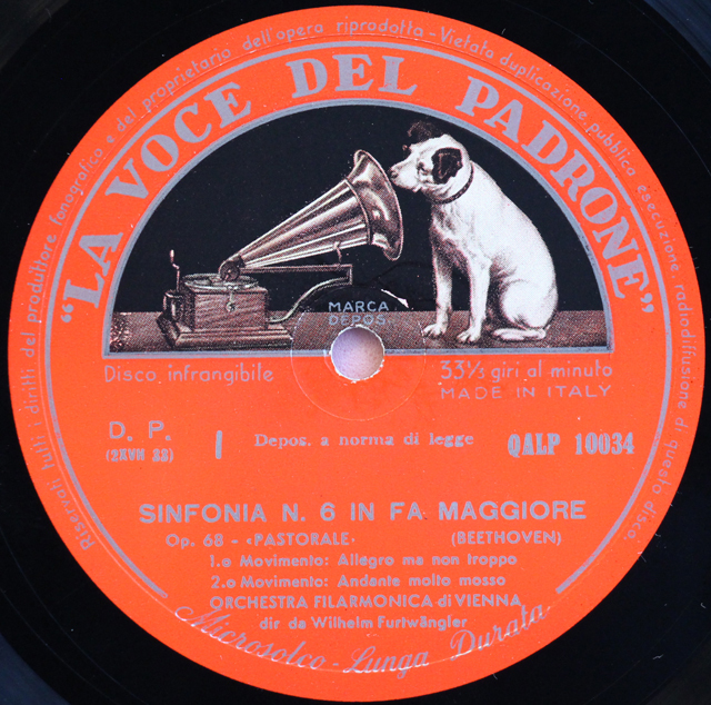 LP レコード フルトヴェングラーのベートーヴェン/交響曲第6番「田園