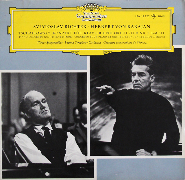 【モノラル】　リヒテル&カラヤンのチャイコフスキー/ピアノ協奏曲第1番　独DGG　3746　LP レコード