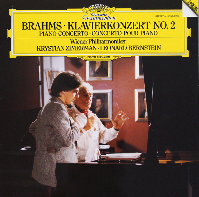 LP レコード ツィマーマン&バーンスタインのブラームス/ピアノ協奏曲第