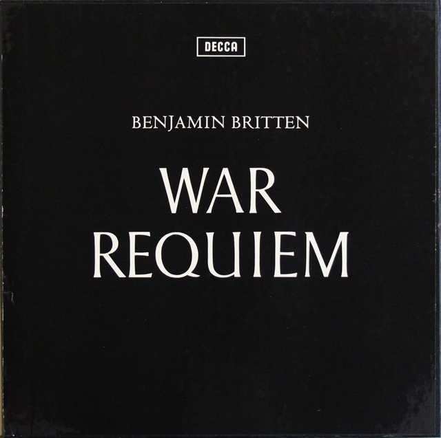 【モノラル】　ブリテンの自作自演/「戦争レクイエム」　★長岡鉄男の外盤A級セレクション66掲載盤　英DECCA　3746　LPレコード