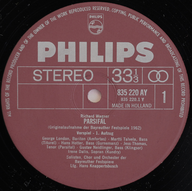 LP レコード オリジナル盤 クナッパーツブッシュのワーグナー