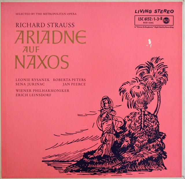 【ソリア】ラインスドルフのR.シュトラウス/「ナクソス島のアリアドネ」全曲　独RCA　3746　LP レコード