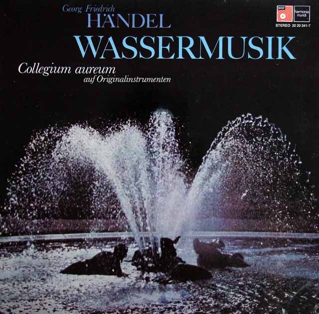 コレギウム・アウレウムのヘンデル/「水上の音楽」　★長岡鉄男の外盤A級セレクション第2巻145掲載盤　独HM　3801　LP レコード