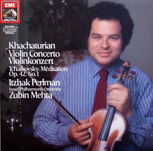 パールマン、メータのハチャトゥリアン/ヴァイオリン協奏曲ほか　独EMI　3801　LP レコード