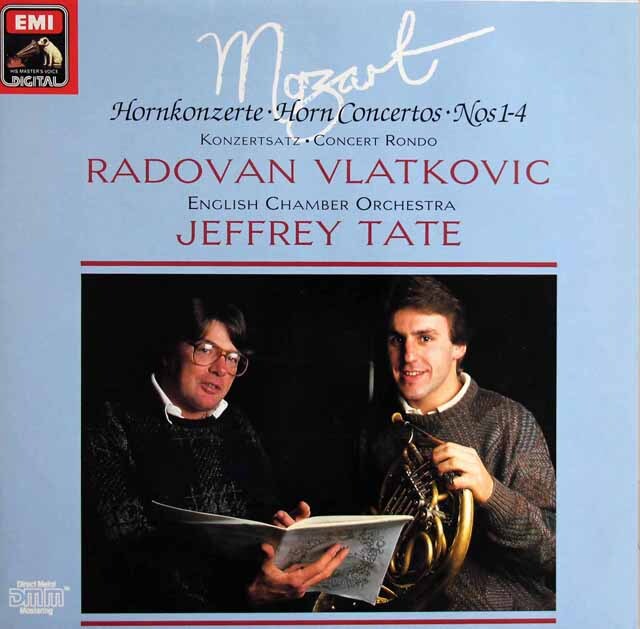 ヴラトコヴィチ、テイトのモーツァルト/ホルン協奏曲集　独EMI　3801　LP レコード