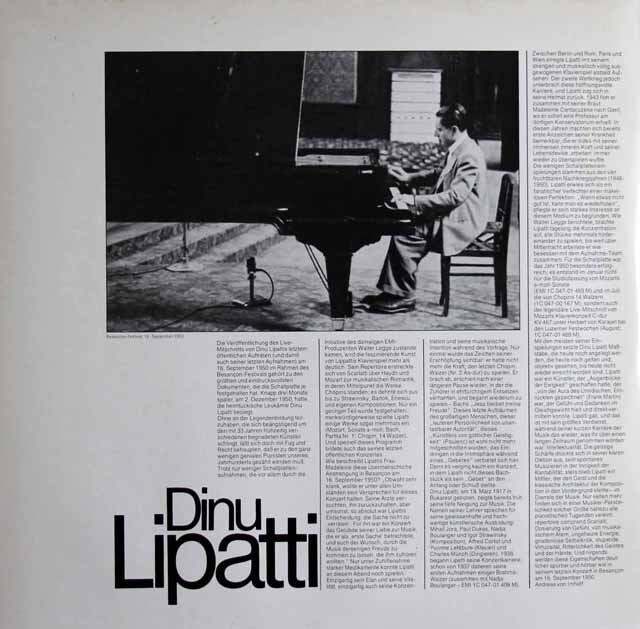 ディヌ・リパッティ/マスター・ピアニスト/EMI CLASSICS ディヌ・リパッティ／EMIレコーディングス（7CD） | HMV&BOOKS online