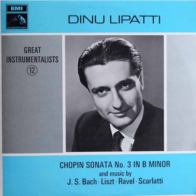 リパッティのショパン/ピアノソナタ第3番ほか　英EMI　3801　LP レコード