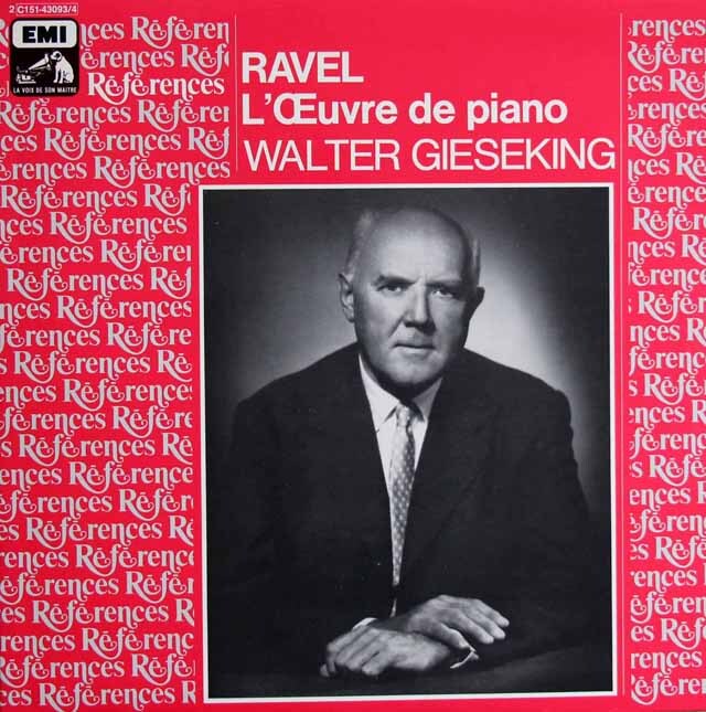 ギーゼキングのラヴェル/ソナチネ、夜のガスパールほか　仏EMI（VSM）　3801　LP レコード