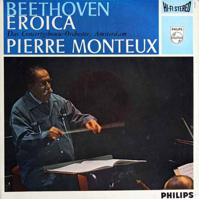 【オリジナル盤】　モントゥーのベートーヴェン/交響曲第3番「英雄」　蘭PHILIPS　3801　LP レコード