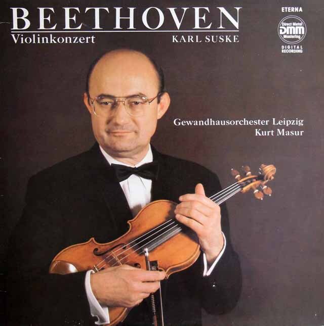 ズスケ、マズアのベートーヴェン/ヴァイオリン協奏曲　独ETERNA　3801　LP レコード
