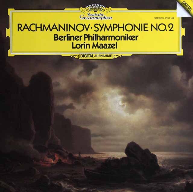 マゼールのラフマニノフ/交響曲第2番　独DGG　3801　LP レコード
