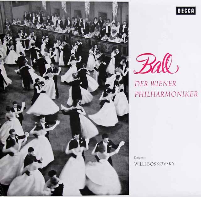 ボスコフスキー、ウィーン・フィルの舞踏会　独DECCA　3801　LP レコード