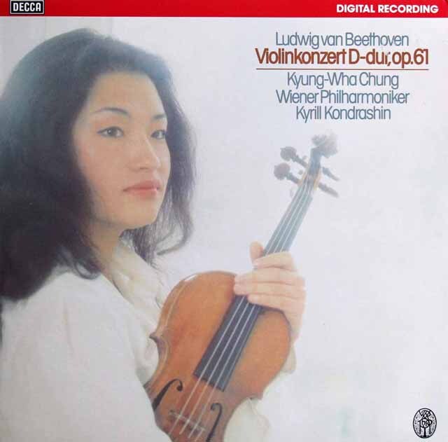チョン、コンドラシンのベートーヴェン/ヴァイオリン協奏曲　独DECCA　3801　LP レコード