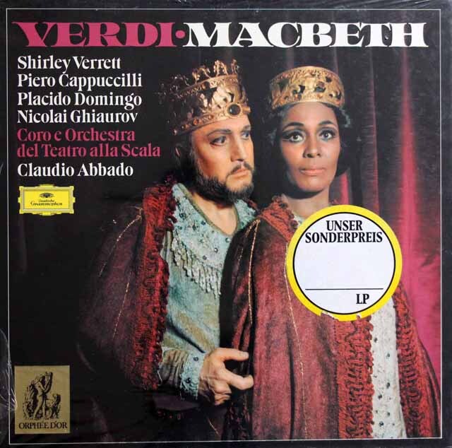 【未開封】　アバドのヴェルディ/歌劇「マクベス」全曲　独DGG　3801　LP レコード