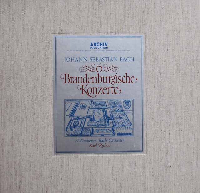 リヒターのバッハ/ブランデンブルク協奏曲全曲　独ARCHIV　3801　LP レコード