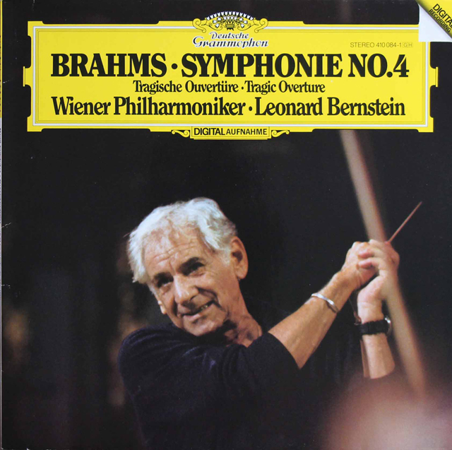 バーンスタインのブラームス/交響曲第4番、悲劇的序曲　独DGG　3802　LP レコード