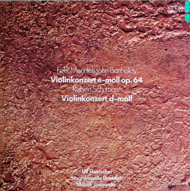 ウルフ・ヘルシャー&ヤノフスキのメンデルスゾーン/ヴァイオリン協奏曲  独ETERNA   3802　LP レコード