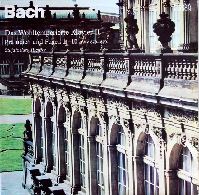 リヒテルのバッハ/平均律クラヴィーア曲集第2巻から　独ETERNA　3802　LP レコード