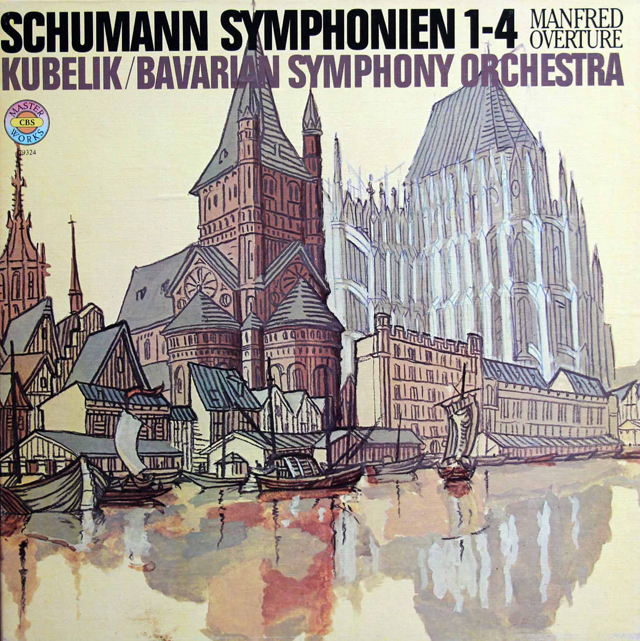 クーベリックのシューマン/交響曲全集　独CBS　3802　LP レコード
