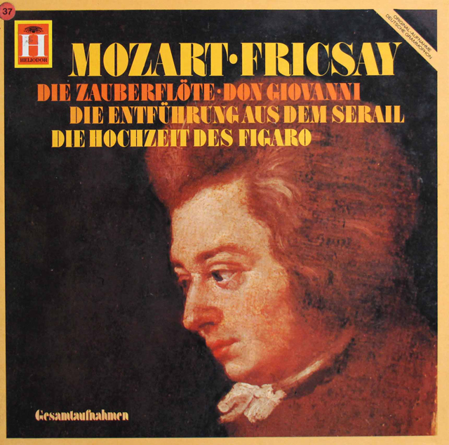 フリッチャイのモーツァルト/「魔笛」、「フィガロの結婚」ほか　独HELIODOR　3802　LP レコード