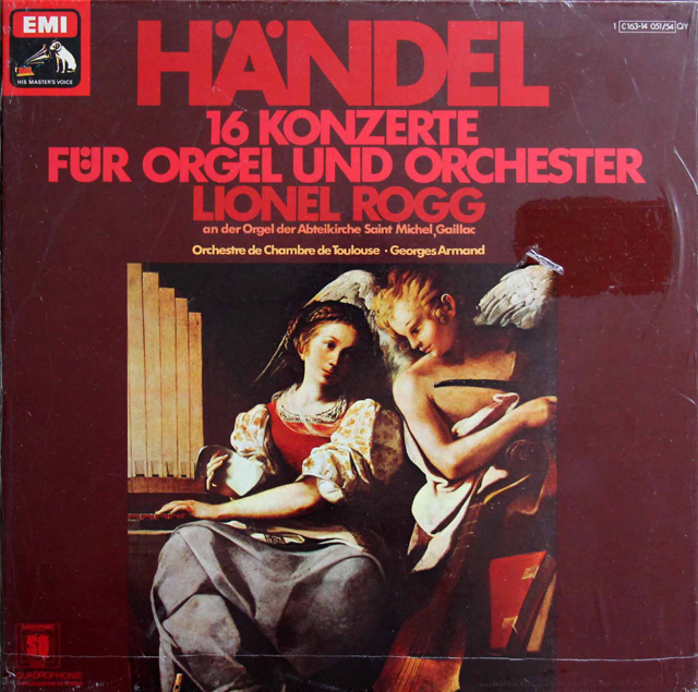 【未開封】　ロッグ、アルマンのヘンデル/オルガン協奏曲集　仏EMI　3802　LP レコード