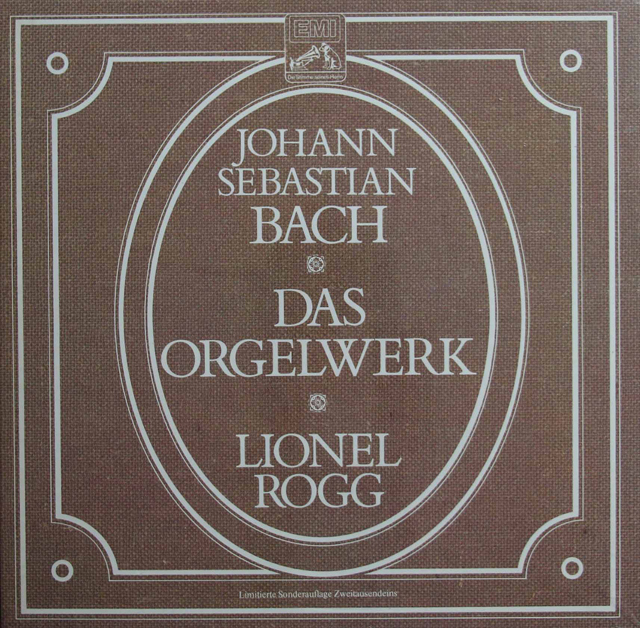 【未開封】　ロッグのJ.S.バッハ/オルガン作品集　独EMI　3802　LP レコード