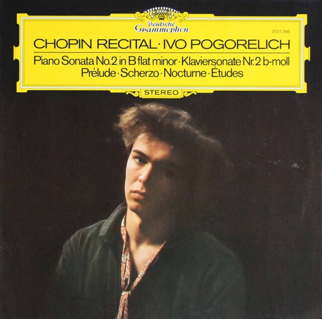 ポゴレリチのショパン/ピアノソナタ第2番ほか　独DGG　3803　LP レコード