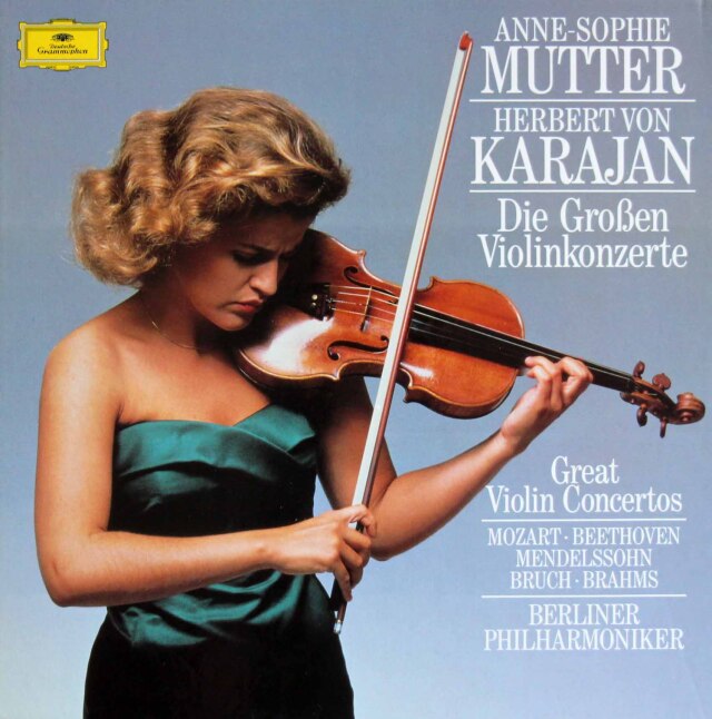 LP レコード ムター&カラヤンのヴァイオリン協奏曲集 独DGG 3803