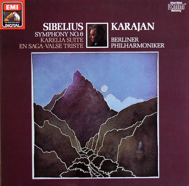 カラヤンのシベリウス/交響曲第6番ほか　独EMI　3803　LP レコード