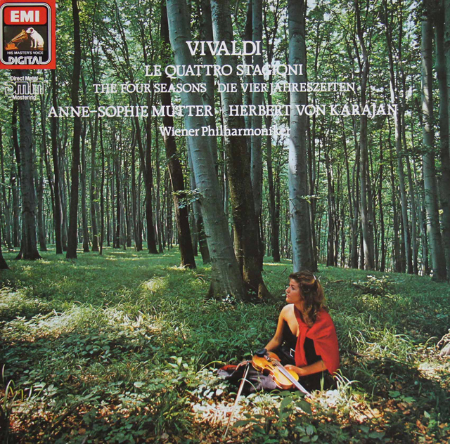 ムター、カラヤンのヴィヴァルディ/「四季」　独EMI　3803　LP レコード